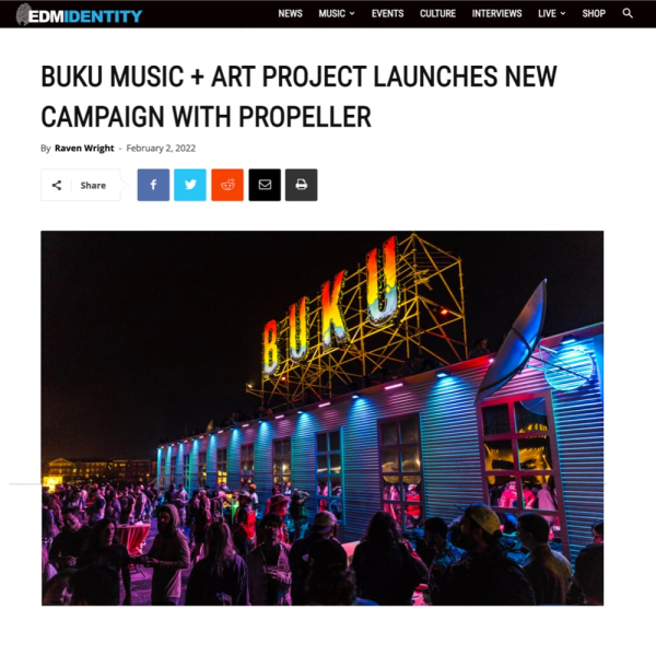 BUKU Music + Art Project Launches New Campaign With Propeller